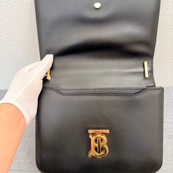 BURBERRY TB Mini bags Leather Black Free Shipping | Duties Paid - Picture 8 of 16